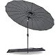 Vounot Shanghai Sonnenschirm 270 cm rund mit Kurbel und schwenkbarem Arm