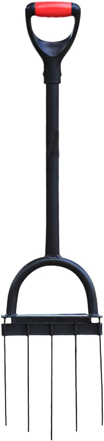 Garden hay Fork, Shovel, transplanting Shovel, Digging shovelManganese Steel Deep Soil Flipper, 48 inch Garden Fork, Labor Saving Ground Digging Tool for Crops, 8.66 inch Width