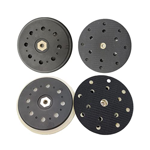 Placa soporte orbital con goma ventilada estable para discos de lijado de coche 5