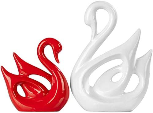 ECYC Originality Home Decoration Furnishing Animal Ornament Arts and Crafts [ Swan Lovers ]
