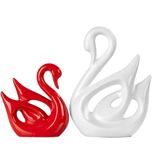 Ecyc Originality Home Decoration Furnishing Animal Ornament Arts And Crafts [ Swan Lovers ] #TOP2