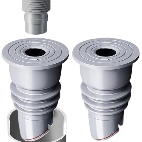 2 piezas Tapón de sellado de tubo de drenaje de lavadora Sello de tubo de drenaje de lavadora con tapón de sellado de silicona, anillo de tapón de sellado de desodorante de silicona 35-40 mm