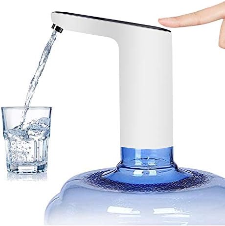 Water Bottle Pump, Electric Drinking Water Pump USB Charging Portable Water Dispenser 5 Gallon Water Bottle Switch for Home Kitchen Office Camping