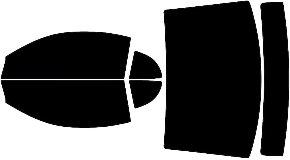 Rvinyl Window Tint Kit Compatible with Ford Mustang 1999-2004 Coupe - Black 5% - Single Ply No Bubble Film - Do it Yourself Vehicle Complete Precut Kit