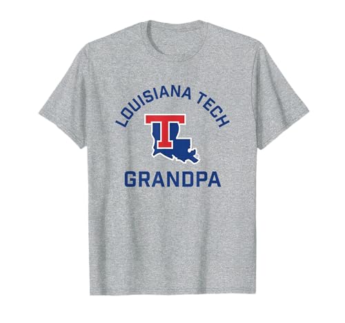 Louisiana Tech Bulldogs Arched Grandpa T-Shirt