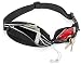 Foot Forward Sports Running Belt Waist Pack Plus, 2 Pocket, iPhone 7 6 6+ 6s 6s+ 5 SE, Android Samsung Note. No Bounce Waterproof Sweat Resistant Exercise Fuel & Dual Bag! Lightest Most Durable!