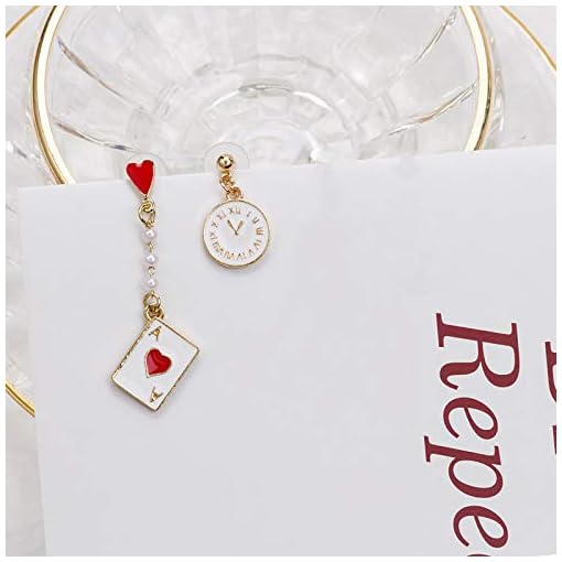Playing Card & Clock Earrings - Image 3