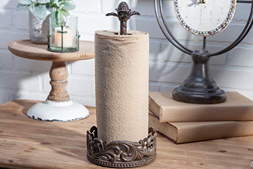 Paper Towel Holder In Acanthus Leaf Cast Metal #TOP5