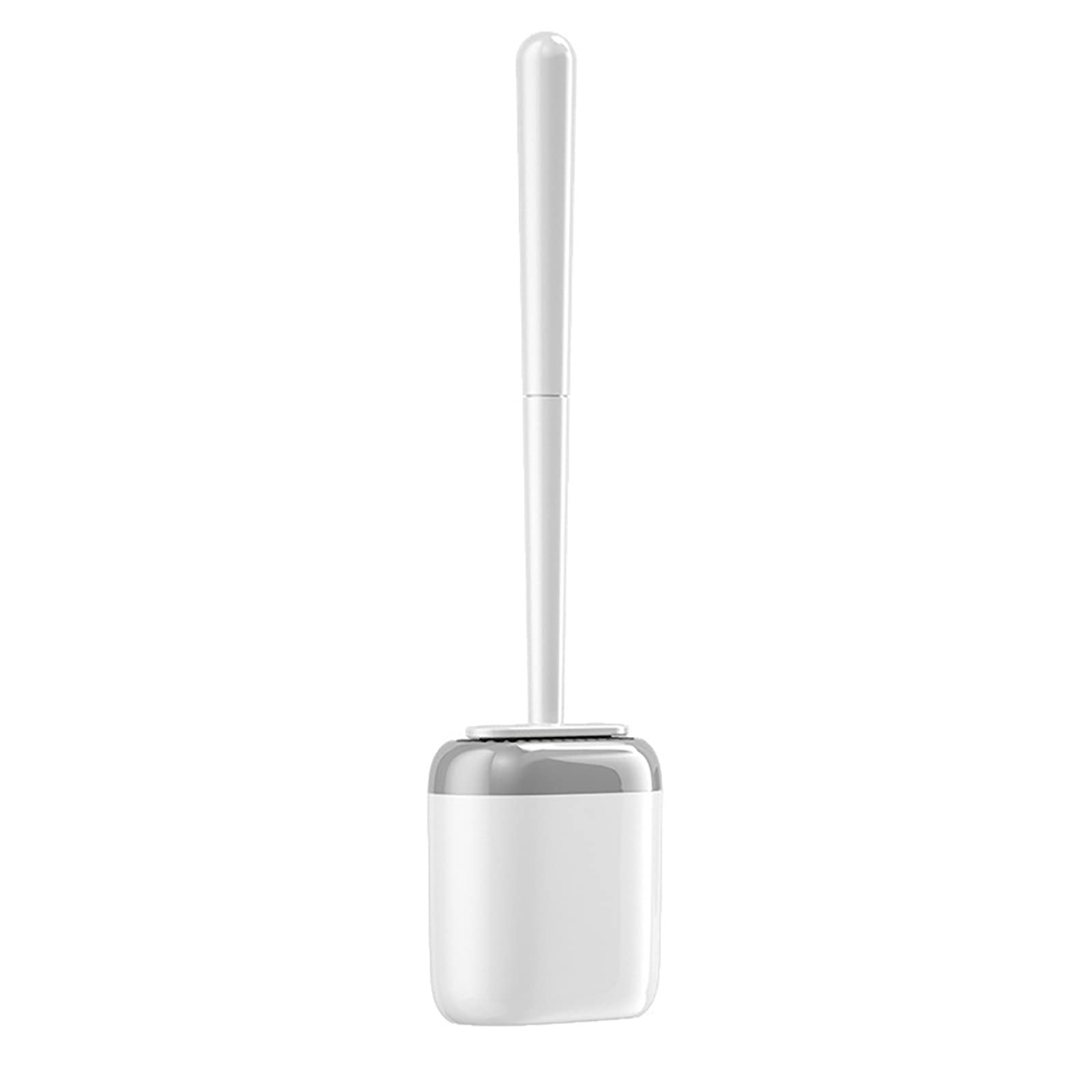 SRHIMEOS Spazzolone WC Silicone, Scopino per WC con Supporto, Scovolino WC in Silicone Morbido, Adatto per Gli Angoli E I Piccoli Spazi tra Le Toilette E Le Pareti