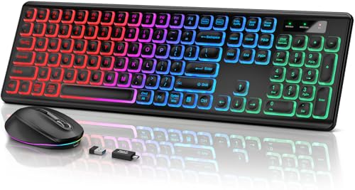Sablute Wireless Keyboard And Mouse Backlit cover