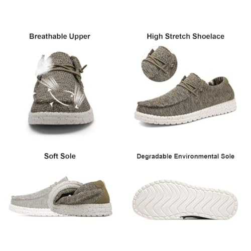 Image of Cheval Mens Machine-Washable Casual Loafers, Men Slip On Comfortable and Breathable Boat Shoes for Work, Casual, Walk, Traveling, Beach, Gifts for Men, Zapatos Mocasines para Hombre