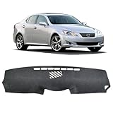 HEDAQI Car for Lexus IS250 IS350 Dash Cover 2013 2012 2011 2010 2009 2008 2007 2006 Dashboard Cover Mat Custom Fit Lexus IS250 IS350 2006-2013 Protector Mat, Gray