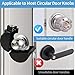 PKLIYH Child Proof Door Knob Cover Lock for Dementia Elderly Safety - Universal ABS Plastic Lock-Out Device for Bedroom, Bathroom, Gas Valve & Outdoor Faucets (Fits Most Circular Knobs)-2 Pack
