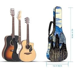 JRHEJTHH Housse de guitare acoustique imperméable et pliable avec bandoulière réglable pour guitare acoustique de 101,6 cm, 104,4 cm, 106,7 cm, rembourrage épais pour Halloween Night et citrouilles, - Les Beatles, Paul McCartney, John Lennon, RIngo Starr, George Harrison JRHEJTHH Housse de guitare acoustique imperméable et pliable avec bandoulière réglable pour guitare acoustique de 101,6 cm, 104,4 cm, 106,7 cm, rembourrage épais pour Halloween Night et citrouilles, – Image 5