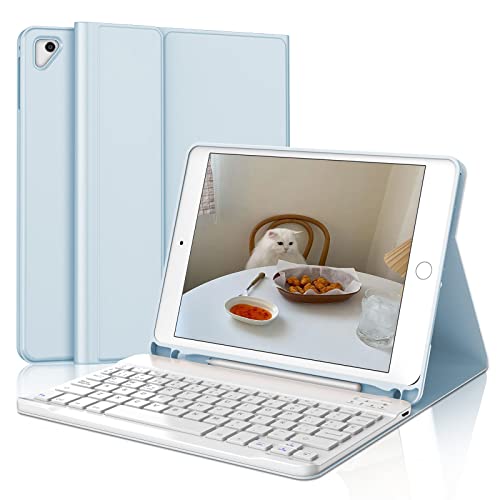 IVEOPPE Teclado iPad 6 Generación, Teclado iPad 9.7', Funda Teclado Español Bluetooth Magnética...