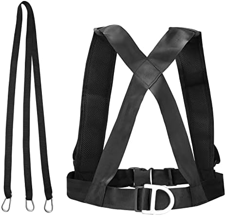 Sled Harness,Weight Speed Sled Tire Pulling Harness, Training Pull Strap for Fitness Resistance Training, Physical Training Resistance Rope Football Training Workout Equipment Harness for Men Women