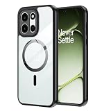 Rojeuinn Cover per protettiva Oneplus Nord 6 5G, custodia protettiva rigida in PC con funzione di aspirazione magnetica,tocco confortevole,anti-caduta,antiurto,anti-impronta -Trasparente