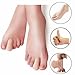 Makhry 4pcs Adjustable Cuttable Gel Toe and Finger Cap Lined Gel Toe Covers Sleeves Ribbed Knit Toe Caps Digital Caps (XL)