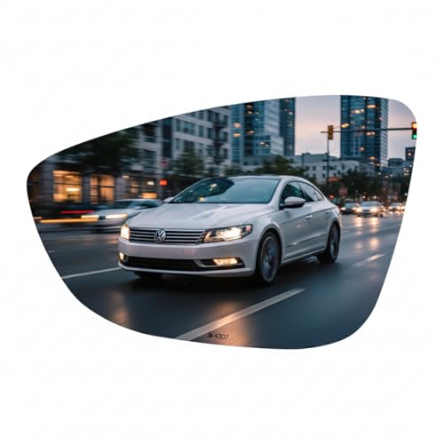 Burco 4307 Driver Side Replacement Mirror Glass Non-Heated Power Operated (Mount Not Included) for 2009-2016 Volkswagen CC, 2009-2016 VW Eos, 2012 VW Passat