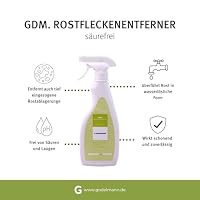 GODELMANN Rostflecken Entferner für Stein - Steinreiniger außen I entfernt Rost auf Pflastersteinen, Terassenplatten, Mauersteinen - 0,5 l säurefrei I Rostfleckenentferner – Ansicht 3