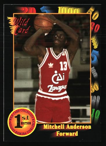 Mitchell Anderson 1991-92 Wild Card #64 Bradley Braves Basketball Trading Card