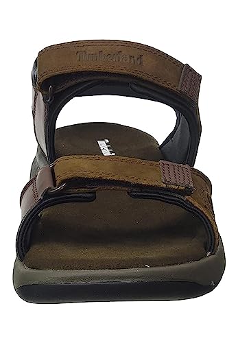 Timberland Governor's Island Men's Leather Strap Sandal (Dark Brown Nubuck, 7)3