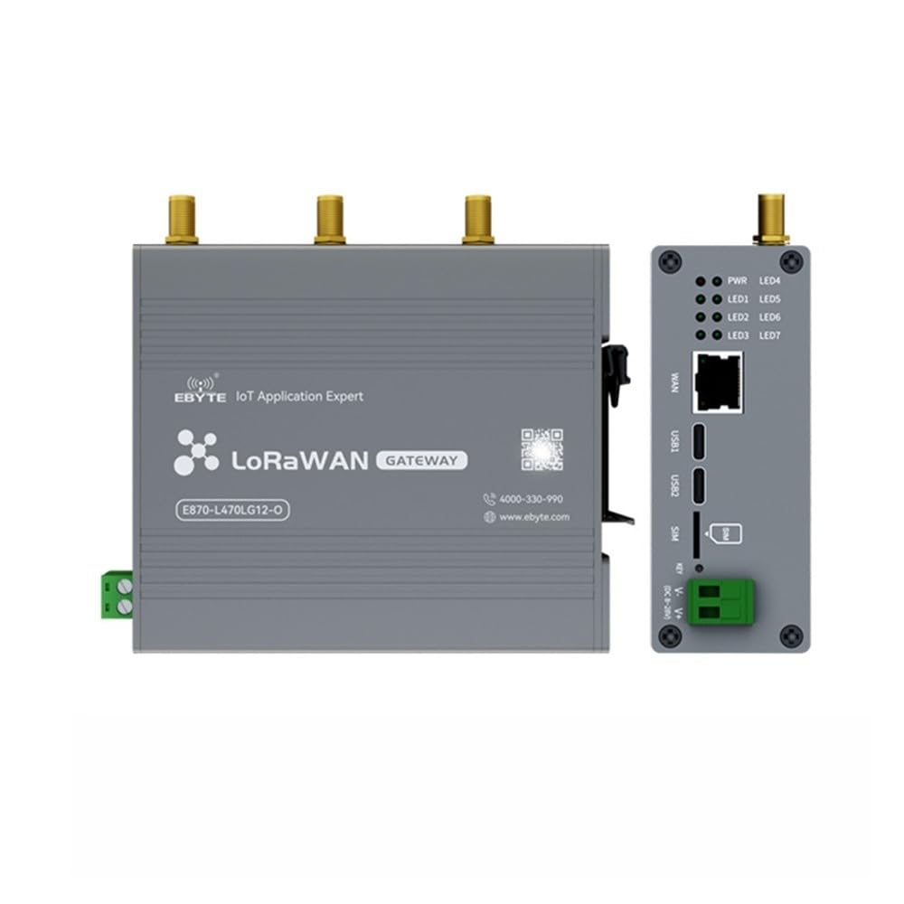 470/868/915M SX1302 LoraWan WIF Puerta de enlace inalámbrica de código abierto E870-O medio dúplex integrado NS nodo rojo PA+LNA grado industrial (868M)