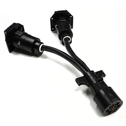 RV Pigtails 20055 7-Way Y Adapter , black by RV Pigtails - Used condition - US$20.48