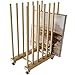 Amazon.com: UNZERO Art Storage Rack with Caster Wheels, Wood Storage ...