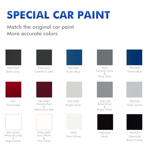 XTryfun PR4 Flame Red Touch Up Paint for Dodge, DIY Car Paint Scratch Repair Kit, Automotive Paints, Quick & Easy Fix Scratch Repair for RAM Promaster/1500/2500/3500/4500/5500