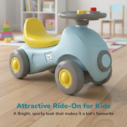 Image of Lifelong Cuppy Chopper Ride-On Push Car for Kids 1-5 Years | Baby Car with Wide Seat, Stable Wheels | Kids Car for Indoor & Outdoor Play (Multi-Colour, LLCCRO02)