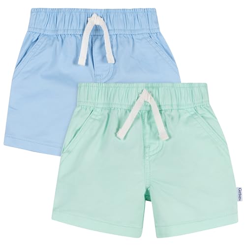 Image of Gerber Baby & Toddler Boys & Girls Stretch Chino Shorts