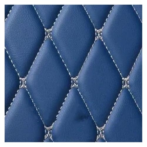 Tapis coffre voiture Volvo V90 de 2017-2021 doublure luxe sur mesure en cuir bleu