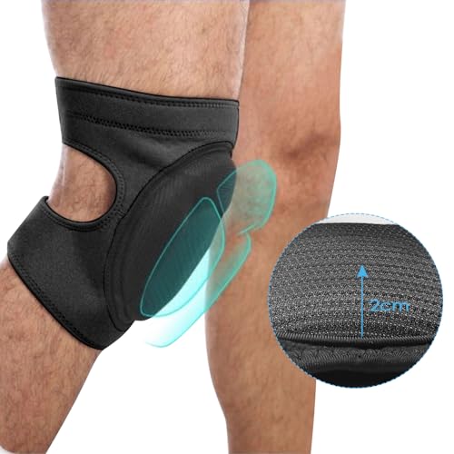 Miniatura 6 de Dunkwckore Rodilleras Trabajo, 20 Mm Espuma Gruesa Protectores De Rodilla Ajustable Con 2 Antideslizante Profesional Para Baile, Snowboard, Deportivas, Suelo, Jardín, Limpiez Trabajando