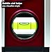 Calculated Industries 7210 AccuMASTER PRO Digital Torpedo Level and Protractor | 10” Inch | Neodymium Magnets | Bright LED Display | IP54 Dust/Water Resistant, Red