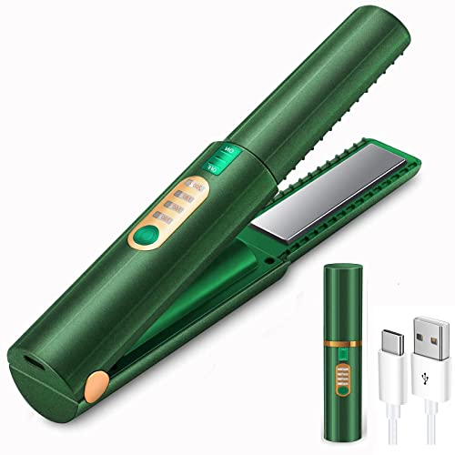 Jmfone JM03-06 Cordless Hair Straightener, Mini Cordless Flat Iron 2 In 1 cover
