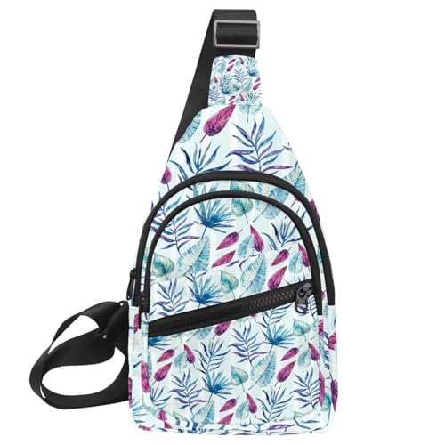 Bandolera cruzada de diseño tropical para llevar tus esenciales con comodidad