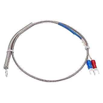 MECCANIXITY K-Type Thermocouple Sensor - 6mm Ring Probe, 1.6ft Wire, 0 To 600°C (1112°F) Range, Stainless Steel - View #4