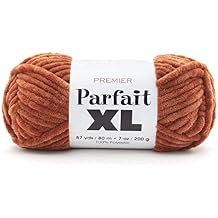 Premier Yarns Parfait XL Yarn, Ideal for Crocheting and Knitting, Jumbo Weight, Chenille, Rust, 7 oz, 87 Yards