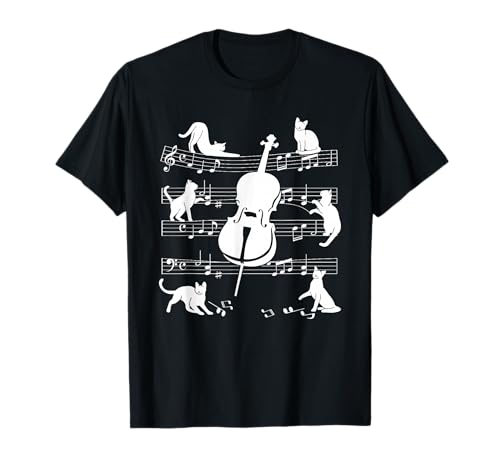 Violoncelle et chats T-Shirt