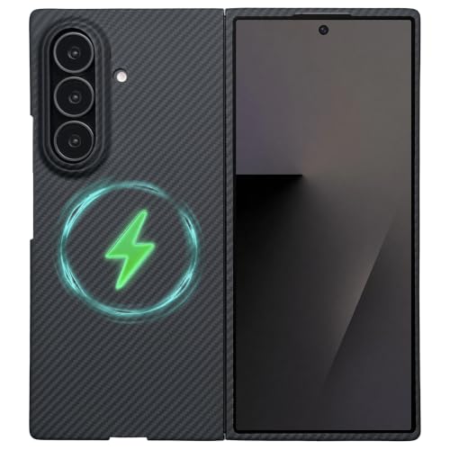 Sisyphy Samsung Galaxy Z Fold 8 Ultra用 Magsafe 対応 アラミド繊維 ケース カーボン風 黒600D