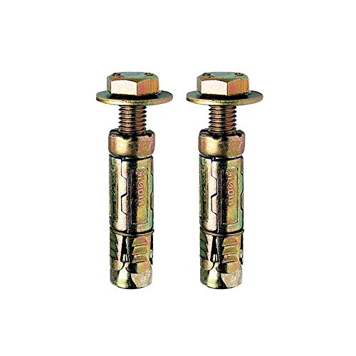 M10 x 50mm Loose Bolt Shield Anchor Heavy Duty Wall Plug - Pack 2