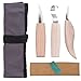 SanGlory Juego de 3 cuchillos para tallar madera para tallar madera, para tallar madera, para cuchillos, cuencos, cupos, herramientas de tallado de acero inoxidable para principiantes y profesionales
