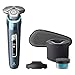 Produktbild Philips Rasierer Series 9000 - Elektrischer Nass- und Trockenrasierer, Eisblau, Lift&Cut-Rasiersystem, SkinIQ-Technologie, Pop-up-Trimmer, Reinigungsstation, Ladestation & Reiseetui (Modell S9982/55)