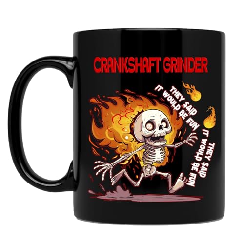 Funny Crankshaft Grinder Mug, Christmas & Birthday Gift