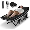 HABUTWAY Camping Cot, Portable Camping Cot for Adult, 28" Wide Sleeping Cot Max Load 600LBS with Thick Mattress and Carry Bag, Portable Camping Bed for Outdoor Camping/Office, Home Nap
