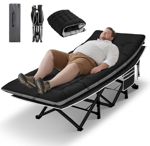 HABUTWAY Portable Camping Cot with Mattress and Carry Bag