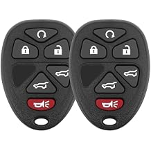 Vurkcy Key Fob Replacement for 2007-2014 Chevy Suburban Tahoe GMC Yukon/ 12-17 Traverse/ 07-13 Escalade Car Keyless Entry Remote Control,OUC60270 OUC60221,6 Buttons, 2Pcs