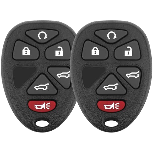Vurkcy Key Fob Replacement for 2007-2014 Chevy Suburban Tahoe GMC Yukon/ 12-17 Traverse/ 07-13 Escalade Car Keyless Entry Remote Control,OUC60270 OUC60221,6 Buttons, 2Pcs by Vurkcy - Used condition - US$15.31