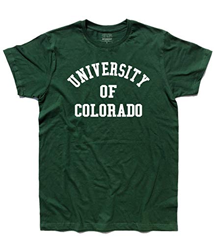 Image of 3styler University of Colorado Inspired T-Shirt by Glenn Frey - Capital Centre Shirt - Classic Line - 100% Cotton 185gsm, green, L